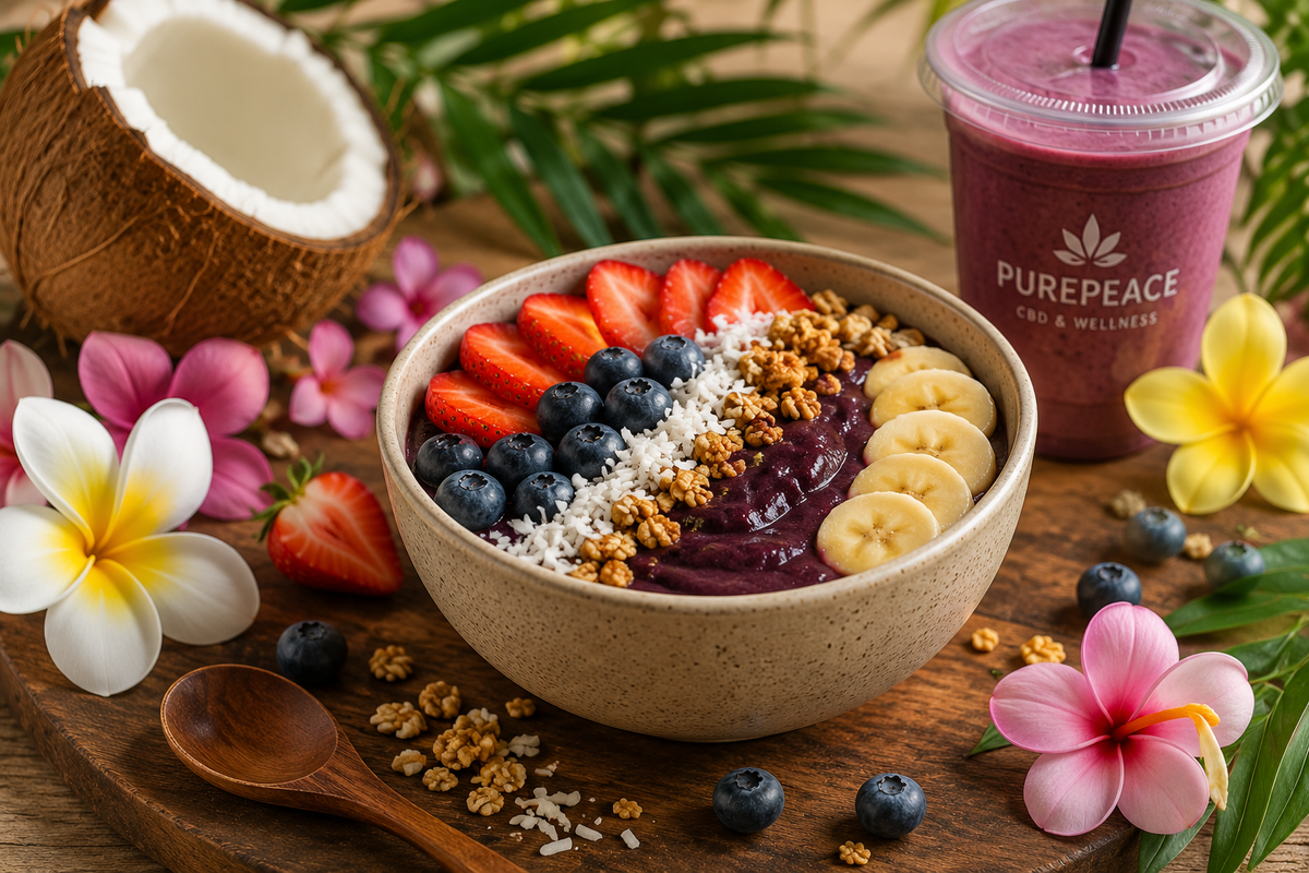 Fresh açaí bowls and seasonal summer treats from PUREPEACE